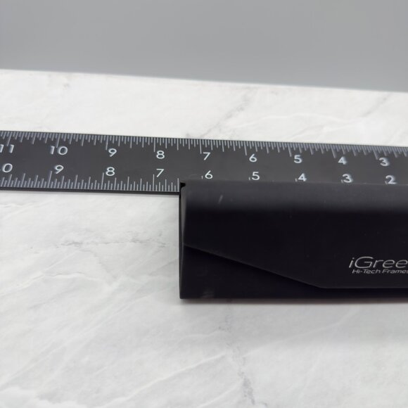 iGreen Tri Fold Eyeglasses Case with Cleaning Cloth Magnetic Close Fold Flat - Picture 5 of 7